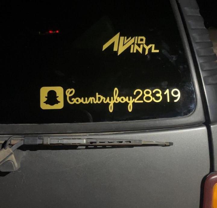 Custom Snapchat social in gold