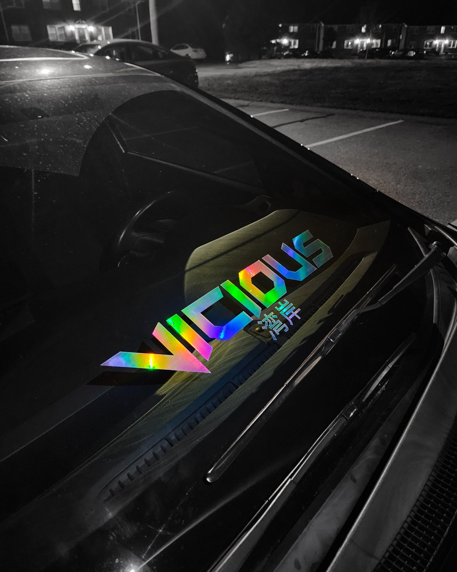 Custom Vinyl Banner Oil Slick Holographic rainbow