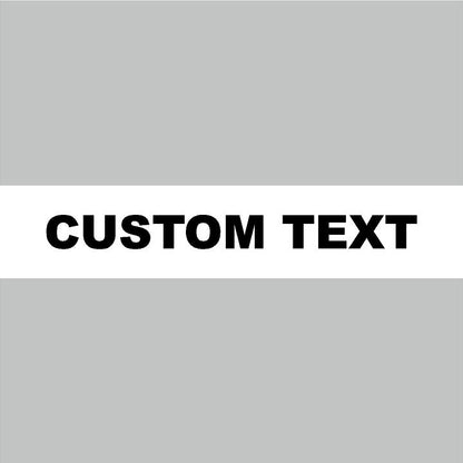 Custom Text vinyl decal